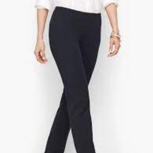 Talbots Black Classic Slim High Waisted No Pocket Pants Size 14 NWT
